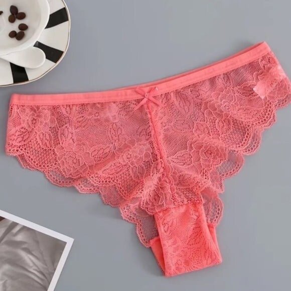 Women’s 6pc Lace Semi-Sheer Bikini Panties Set - Picture 2 of 10